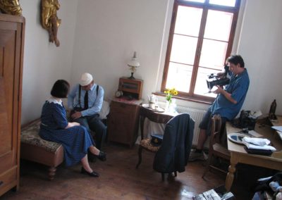 Z natáčení dokumentu o Františku Truhlářovi Nepřítelem osudu, 2007