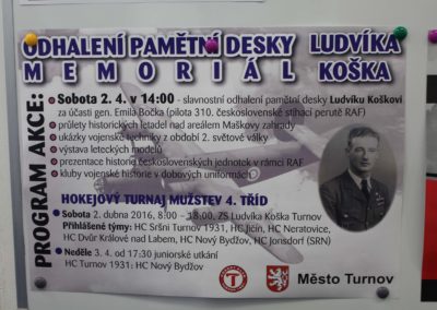 Pojmenování zimního stadionu Ludvíka Koška, Turnov, 2. 4. 2016