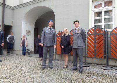 Vernisáž výstavy o Nebeských jezdcích, Krajské vojenské velitelství, Olomouc, 2. 9. 2017