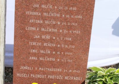 Vzpomínka na Josefa Valčíka, Silver A, a Josefa Balejku, RAF, Smolina, Valašské Klobouky, 27. 5. 2017