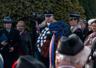 Odhalení památníku padlým americkým letcům, Víska - Višňová, 7. 3. 2015