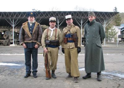 Z natáčení dokumentu Historie československého vojenského letectví - díl Nedáme se, 2009