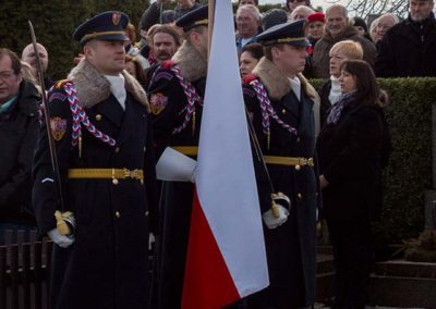 Odhalení památníku padlým americkým letcům, Víska - Višňová, 7. 3. 2015