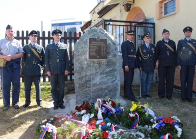Odhalení pamětní desky československým letcům RAF z Plzně Karlova